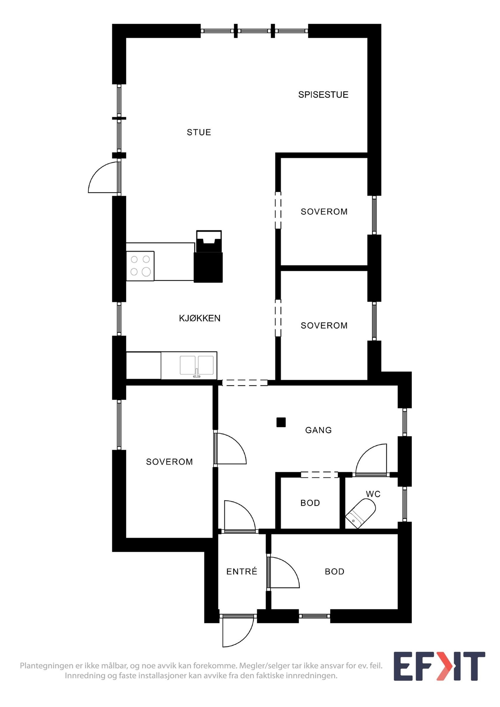 Plantegning Galleribilde