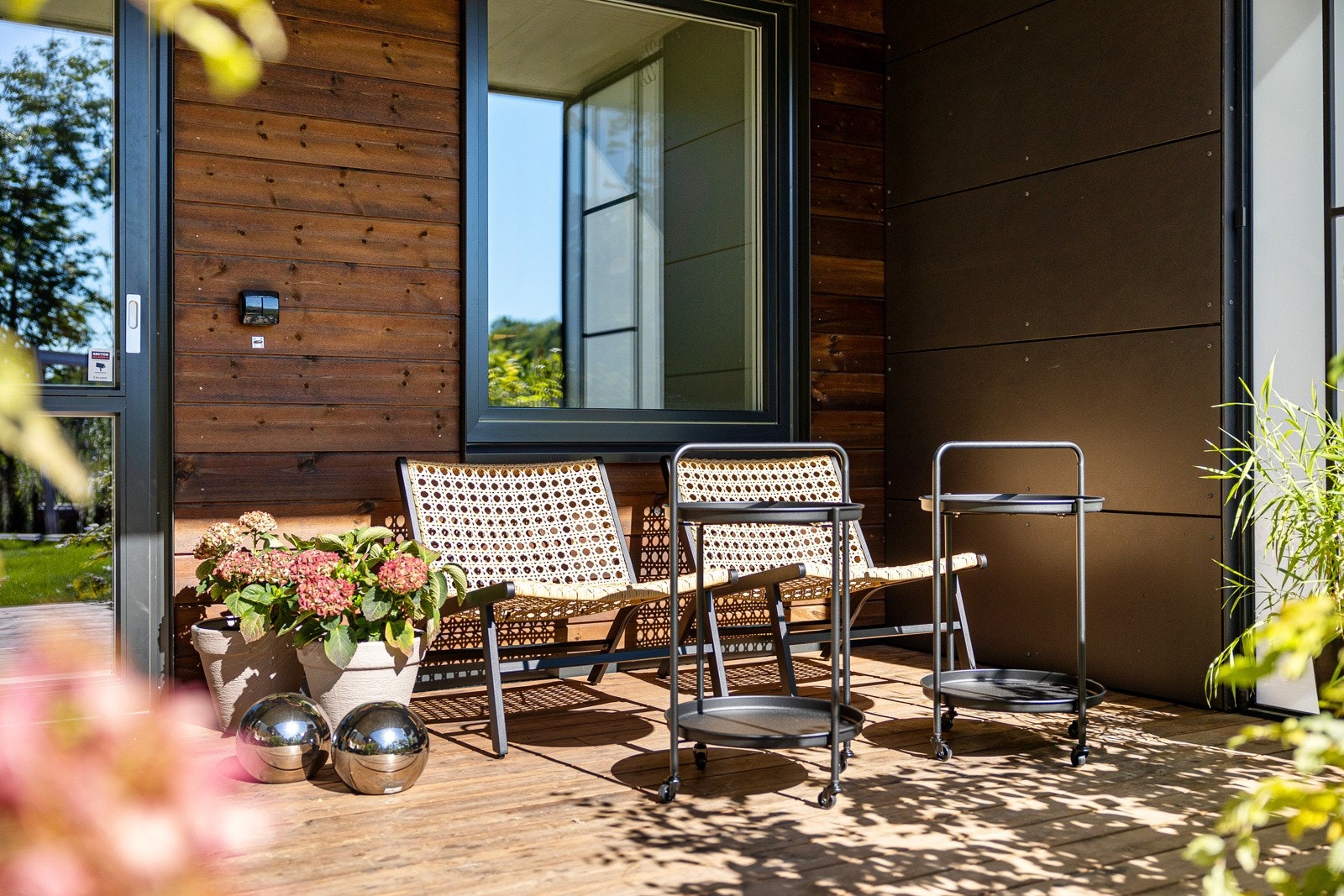 Markterrassen er sydvendt og ca 12. kvm. Galleribilde