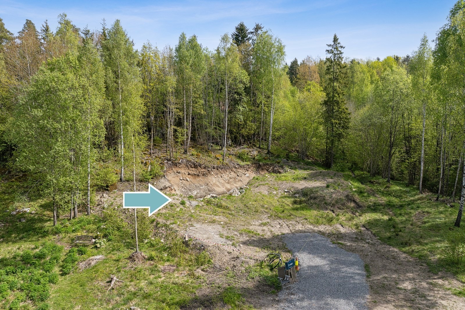 Boligtomten har en størrelse på rett i overkant av 1 mål Galleribilde