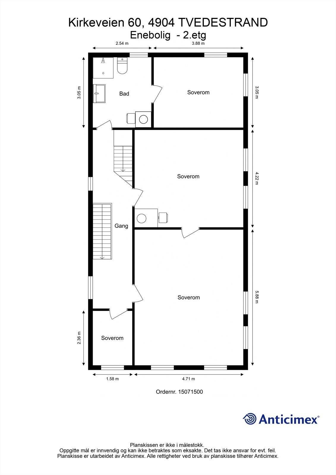 Plantegning 2. etasje Galleribilde