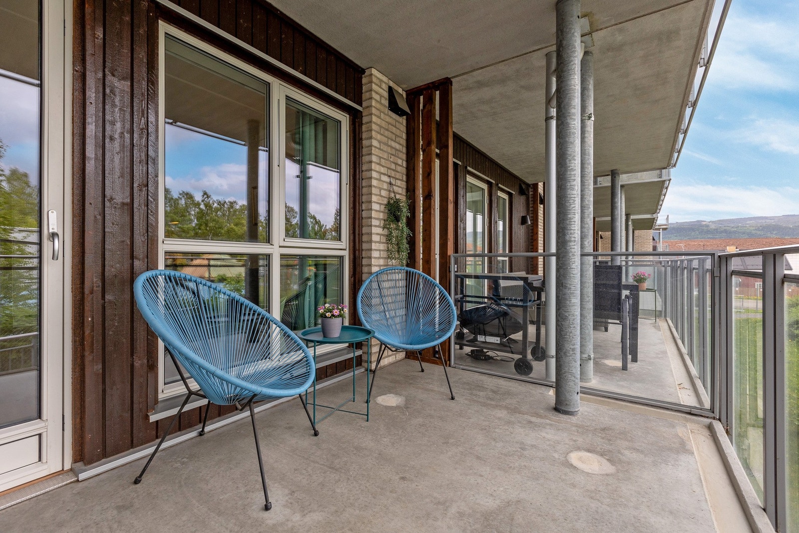 Nord/vestvendt veranda med overbygg Galleribilde