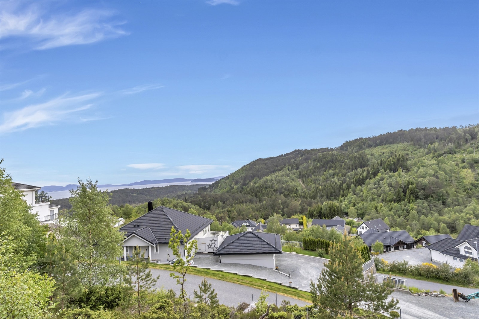 Bilde tatt fra tomten. Galleribilde