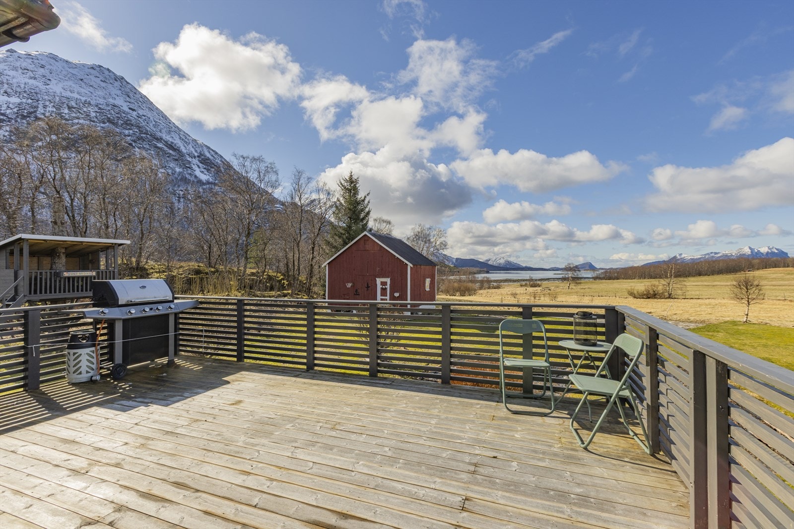 Terrassen med nydelig utsikt Galleribilde