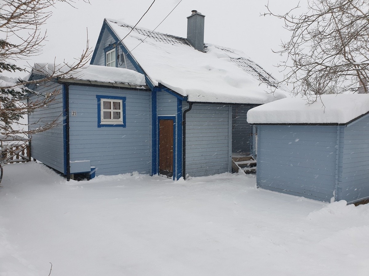 Parkeringsområde som må kontinuerlig makes gjennom vinteren Galleribilde