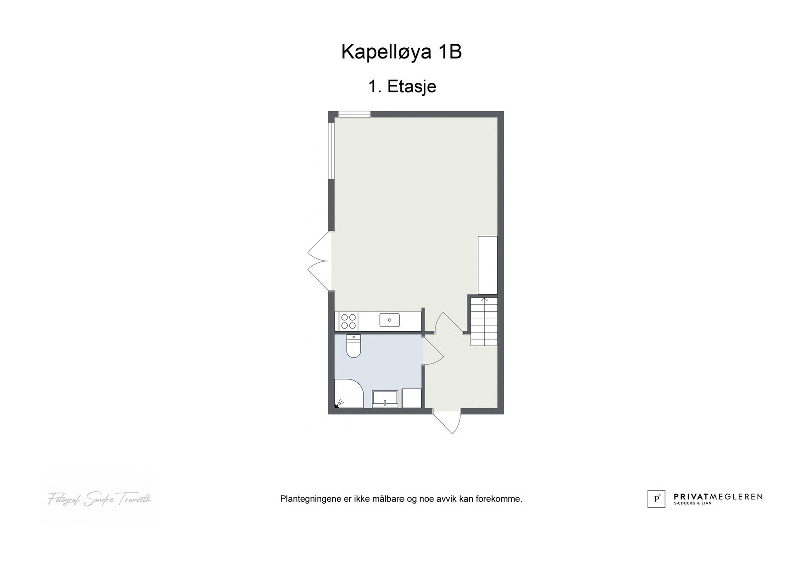 Plantegning 1.etg. laget av fotograf Galleribilde