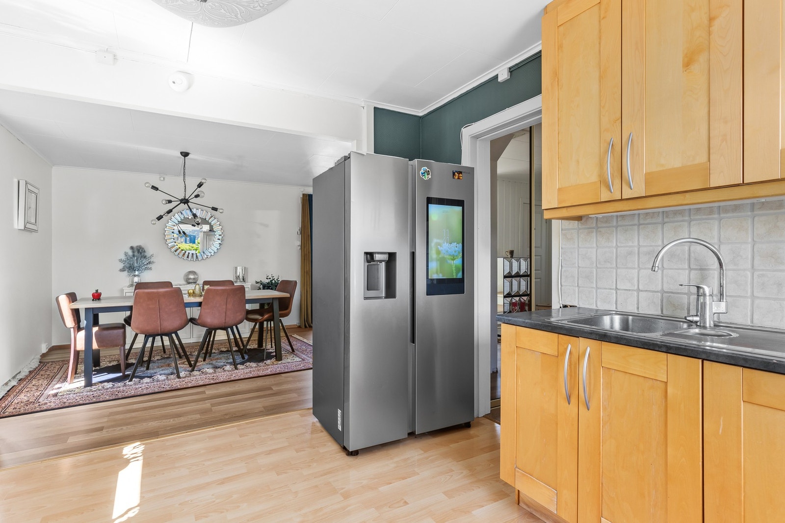 Kjøkkenet er på 12,5 kvm. Galleribilde