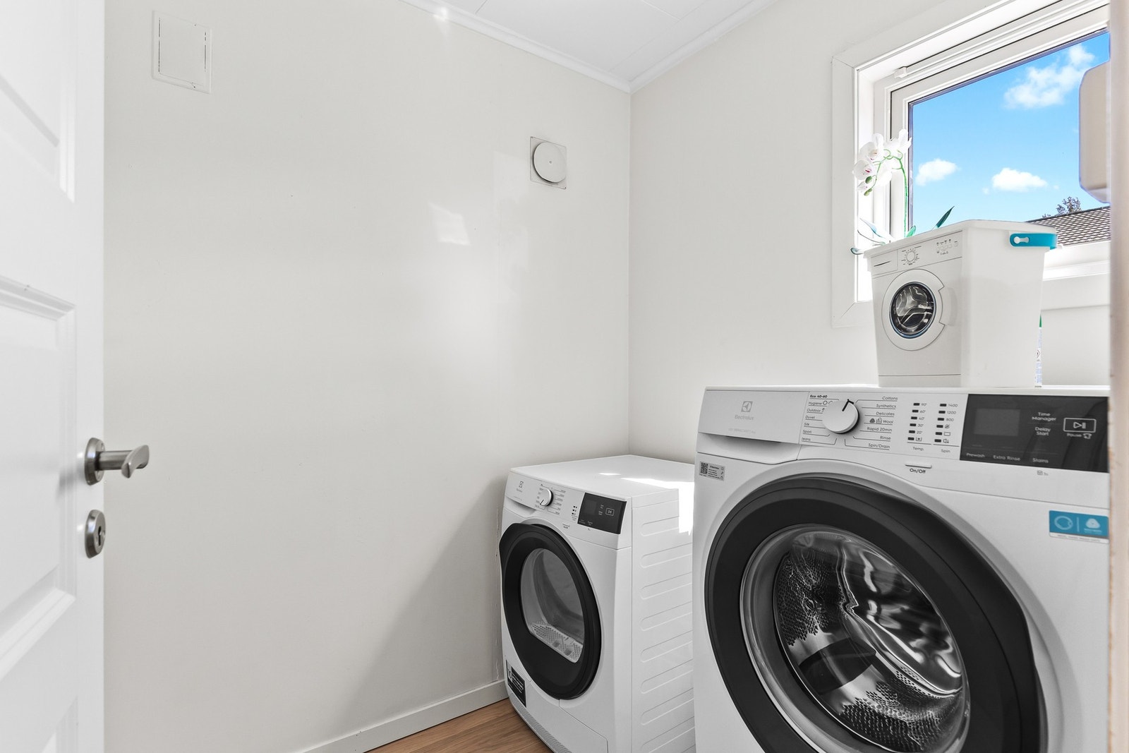 Praktisk vaskerom på 3 kvm. Galleribilde