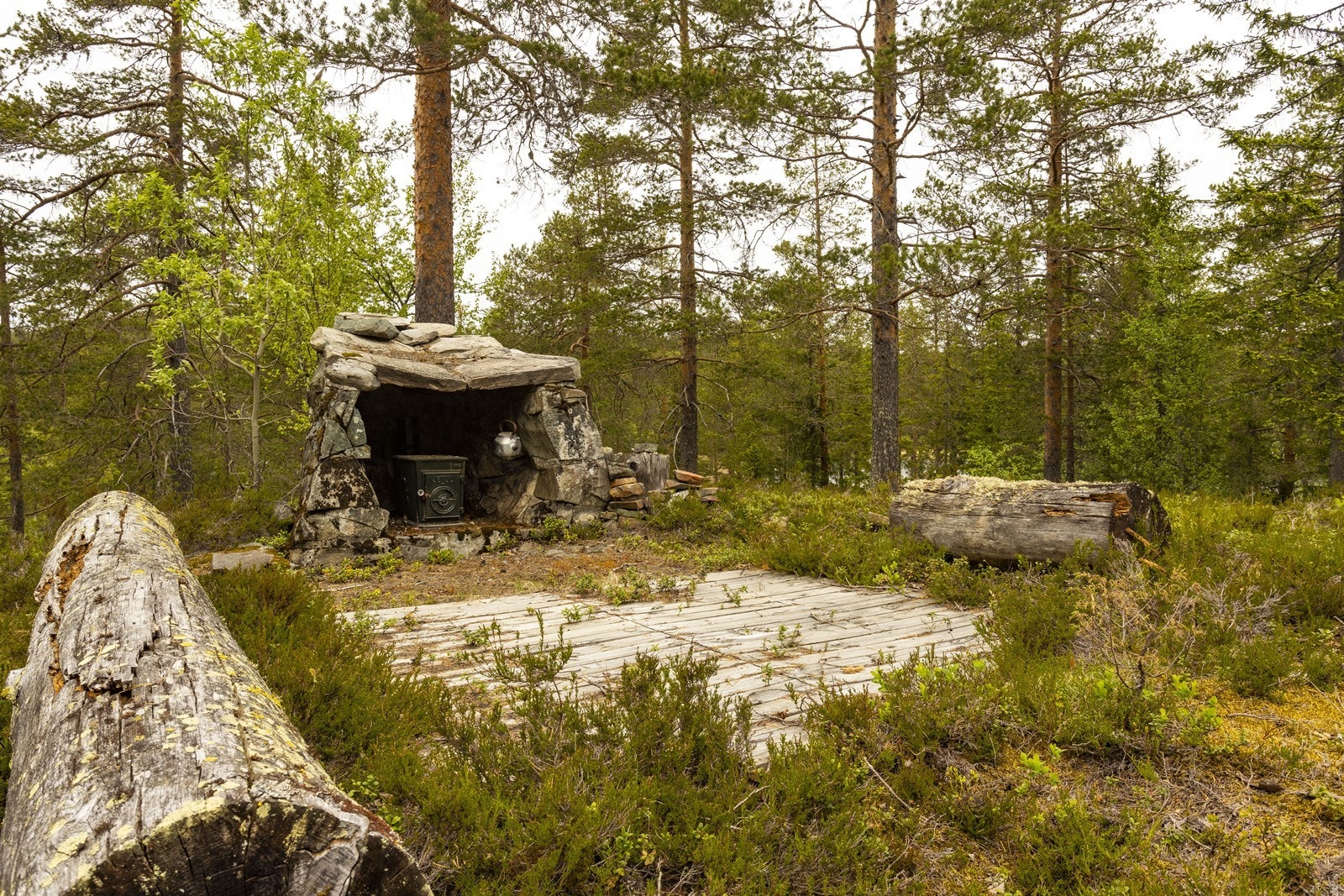 Koselig grillplass Galleribilde