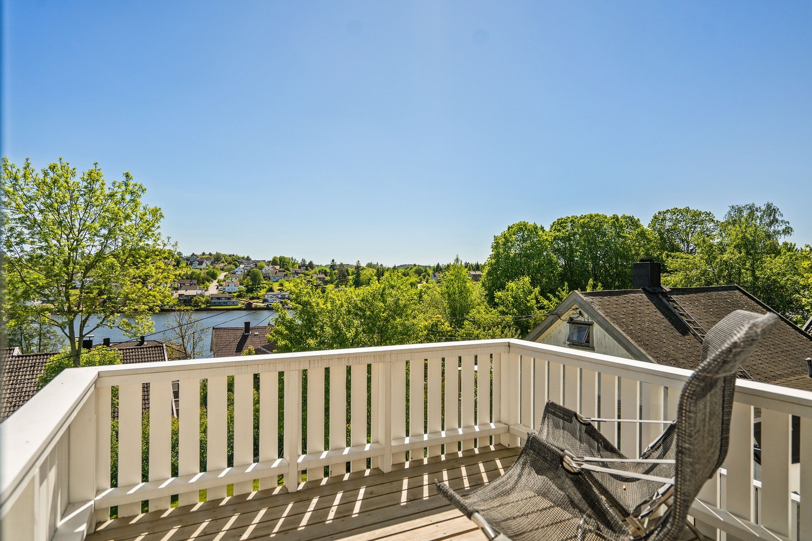 Herlig utsikt fra balkongen. Galleribilde