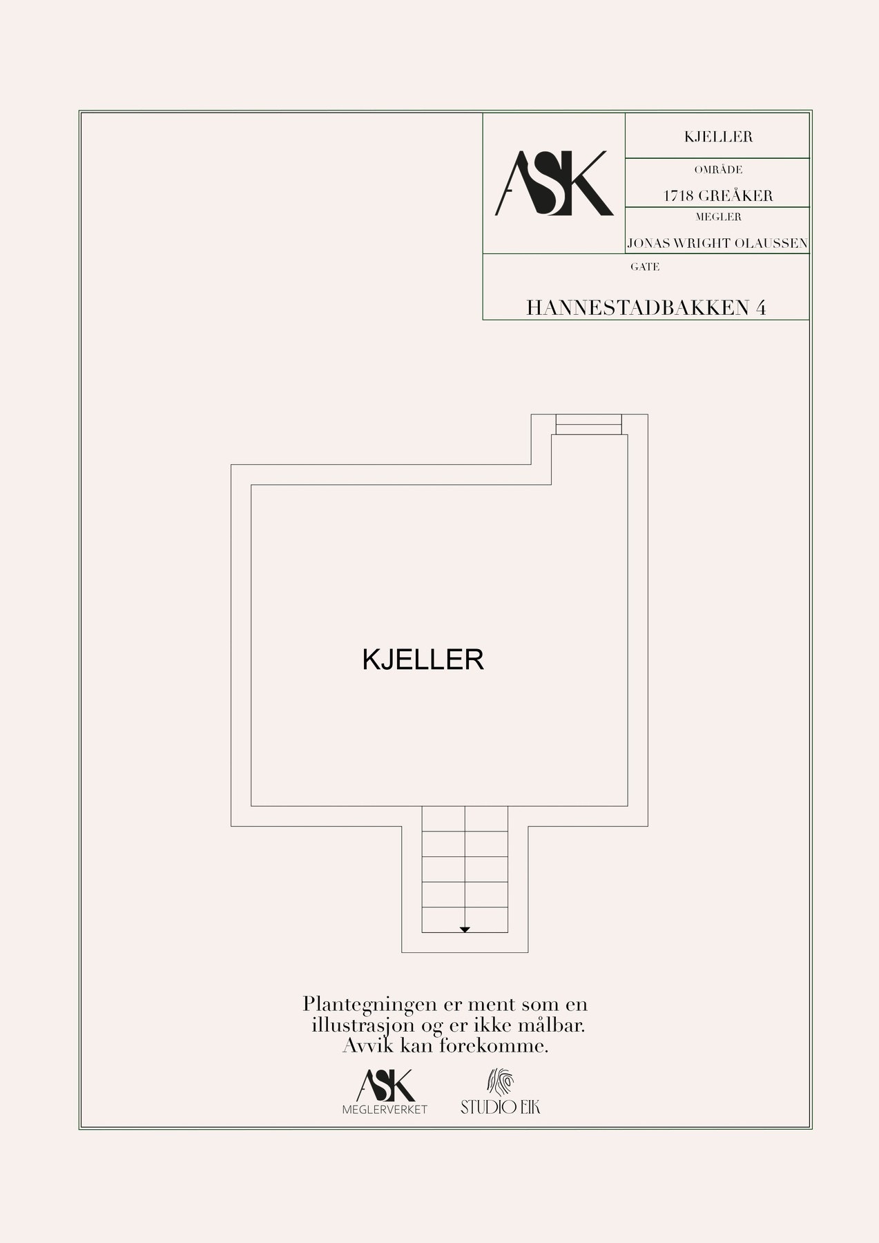 Plantegning kjeller Galleribilde