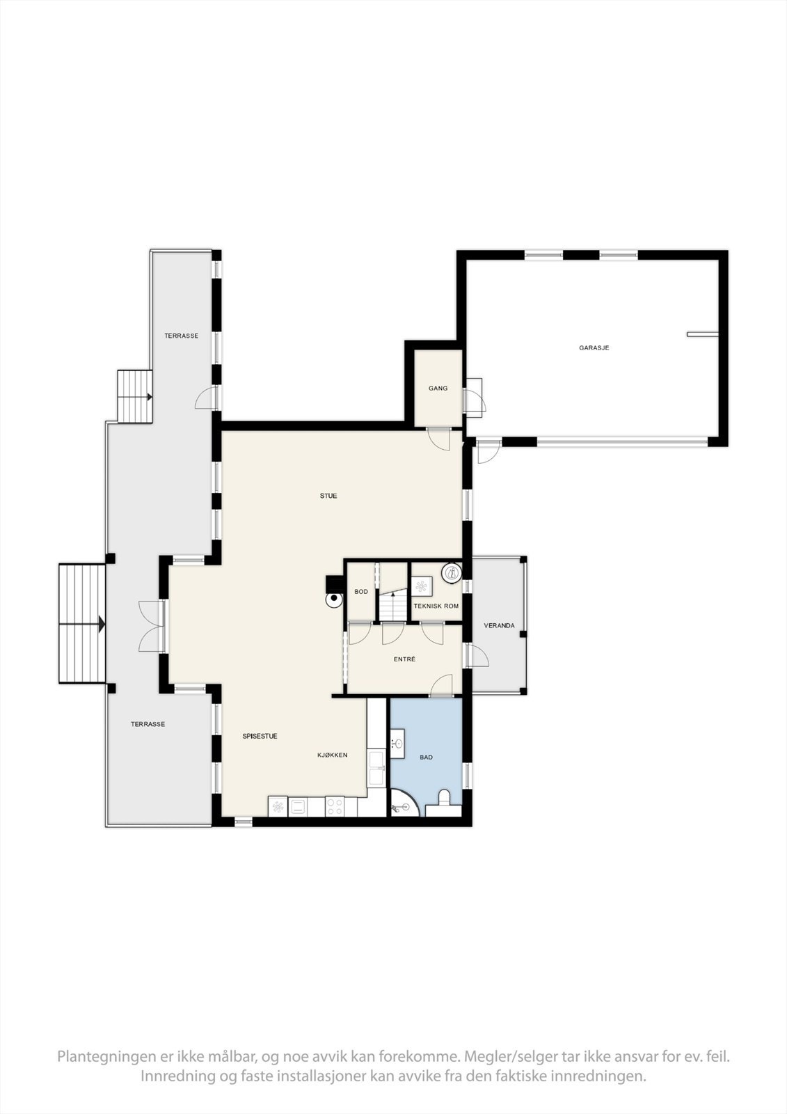 Plantegning 1.etasje Galleribilde