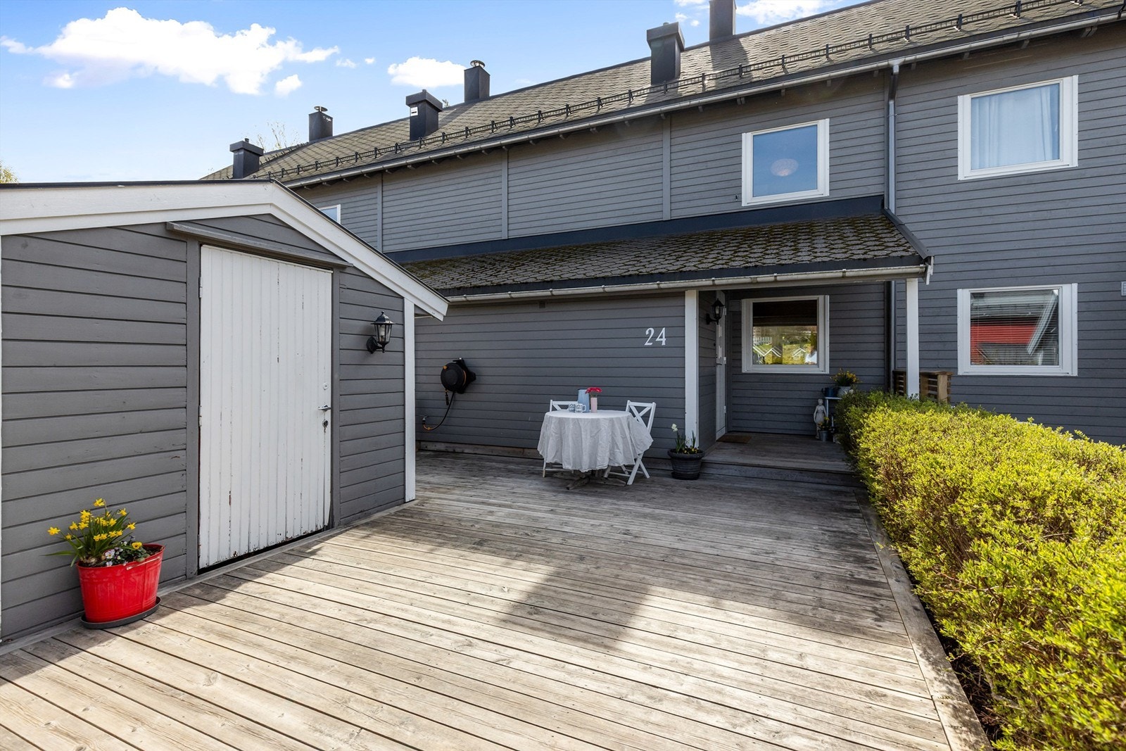 Den nordvendte terrassen er på ca. 52 m². Galleribilde