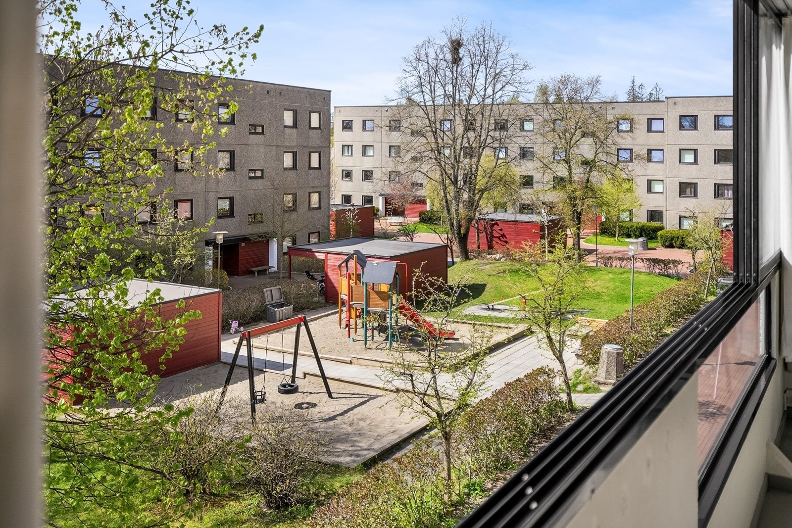 Utsikt fra balkongen Galleribilde