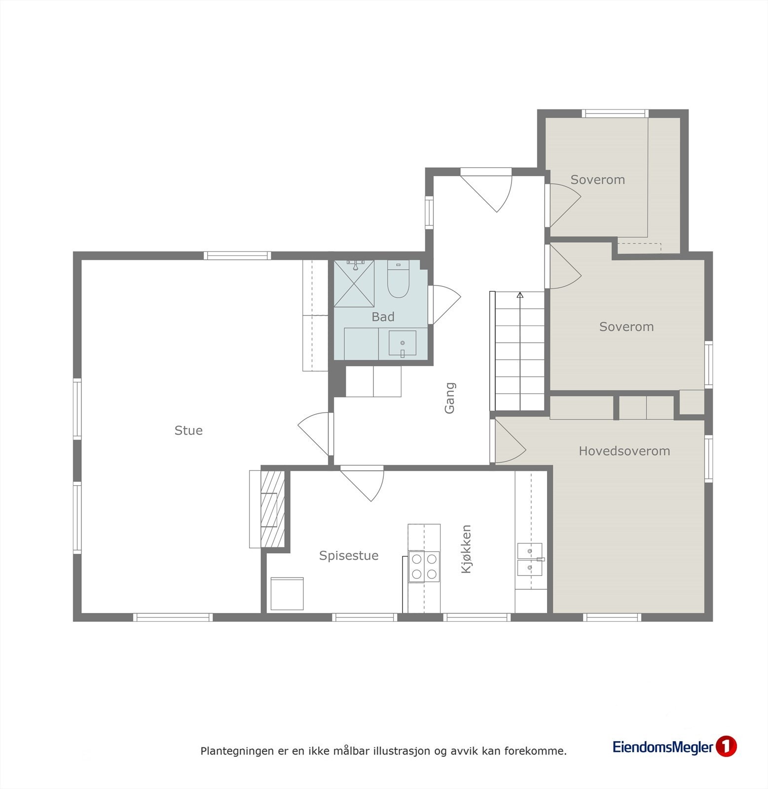 Planløysning hovedetasje Galleribilde