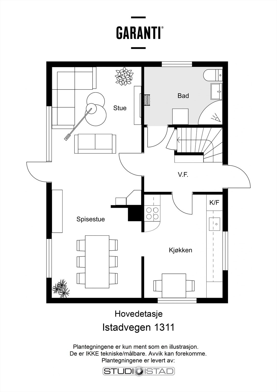 Plantegning Galleribilde