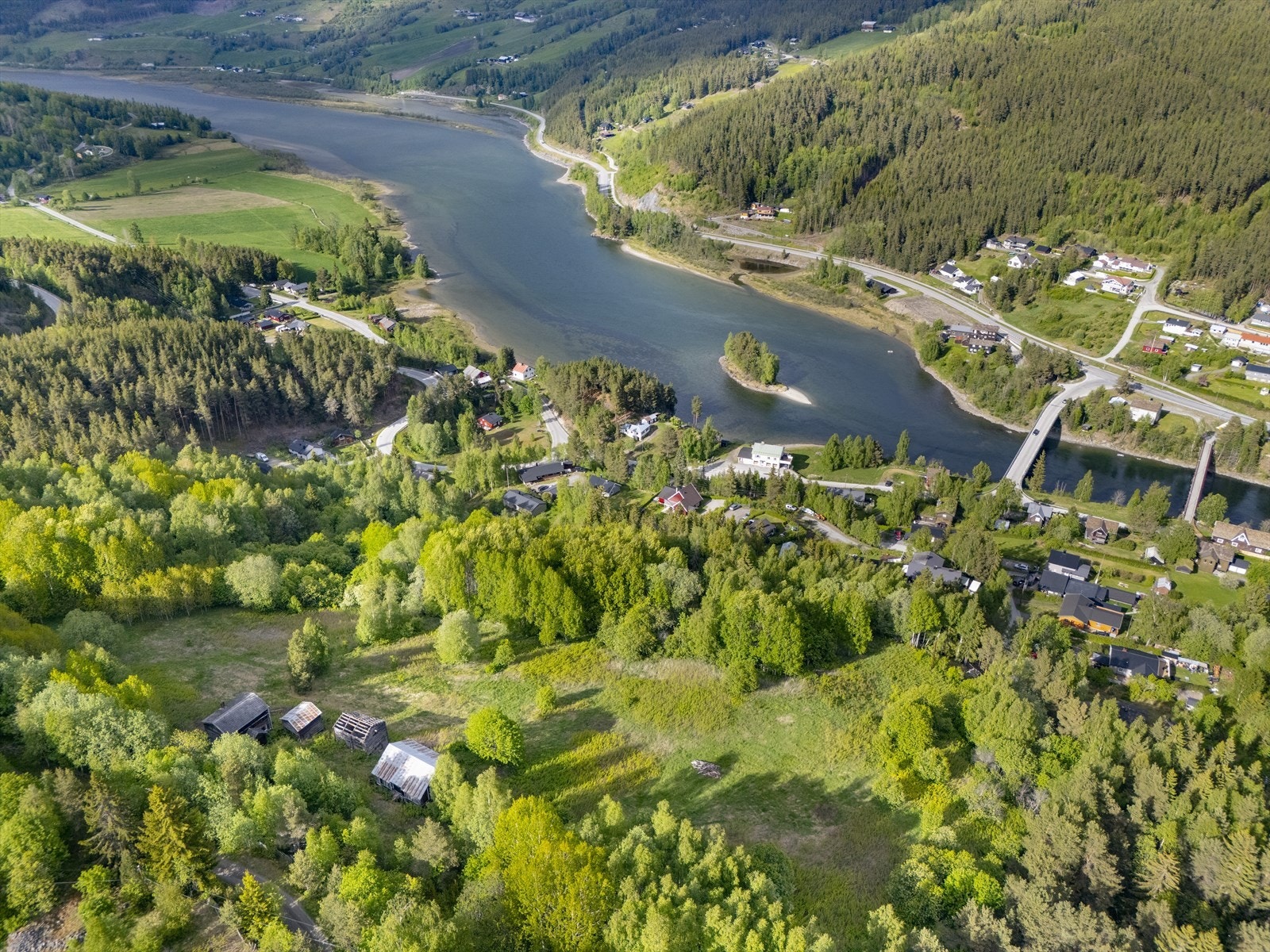Flott utsikt fra eiendommen. Galleribilde