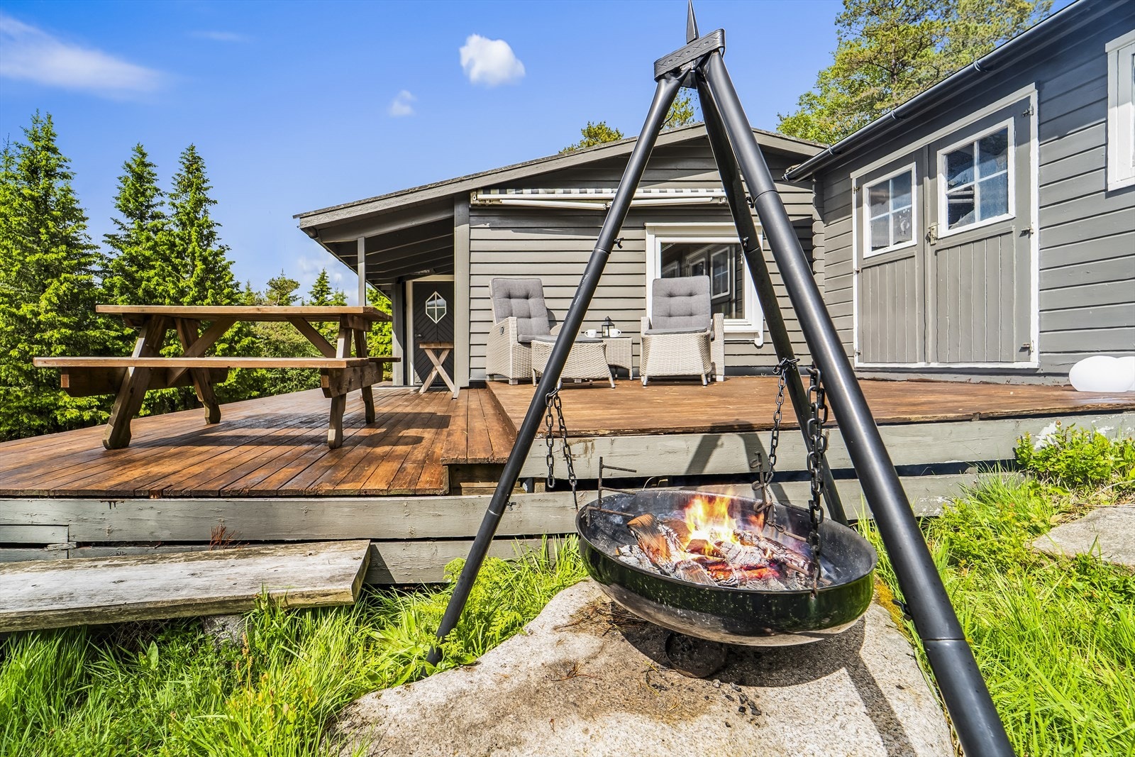 Koselig og sjarmerende uteområder. Galleribilde