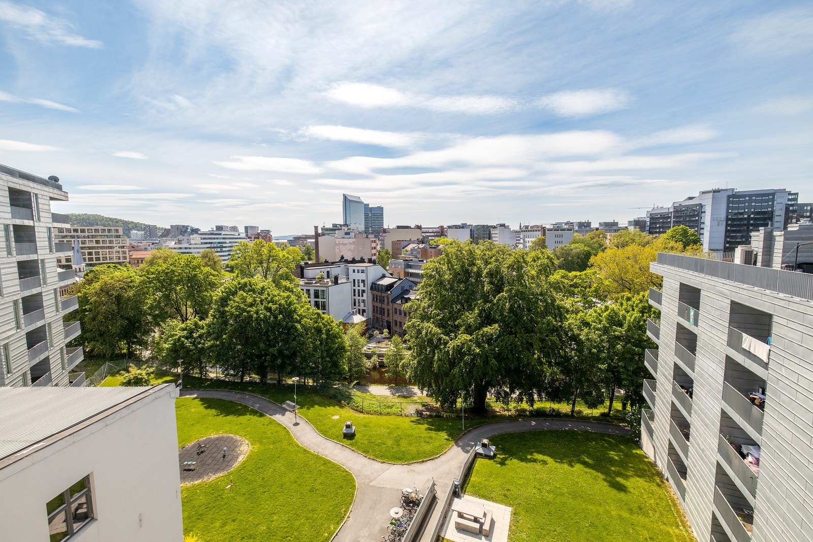 Utsikt mot akerselva Galleribilde