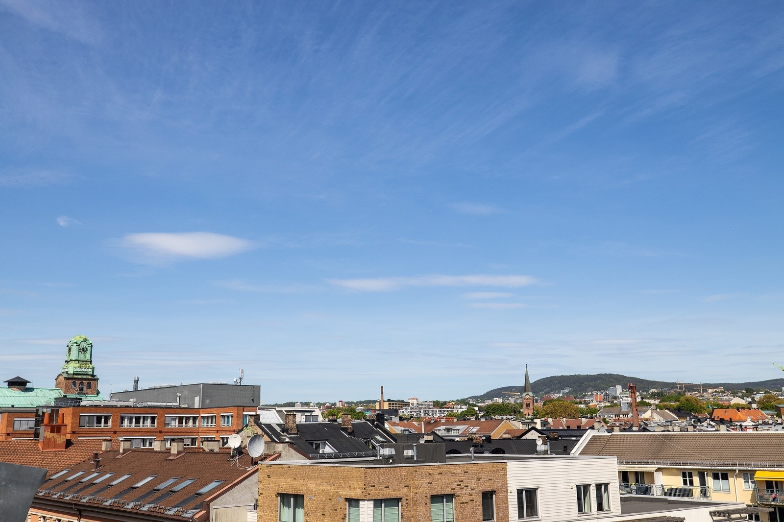 Utsikt fra takterrasse Galleribilde