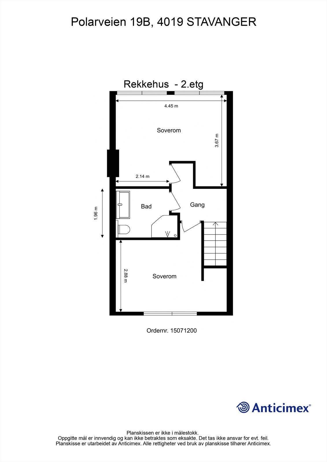 Plantegning 2 etg. Galleribilde