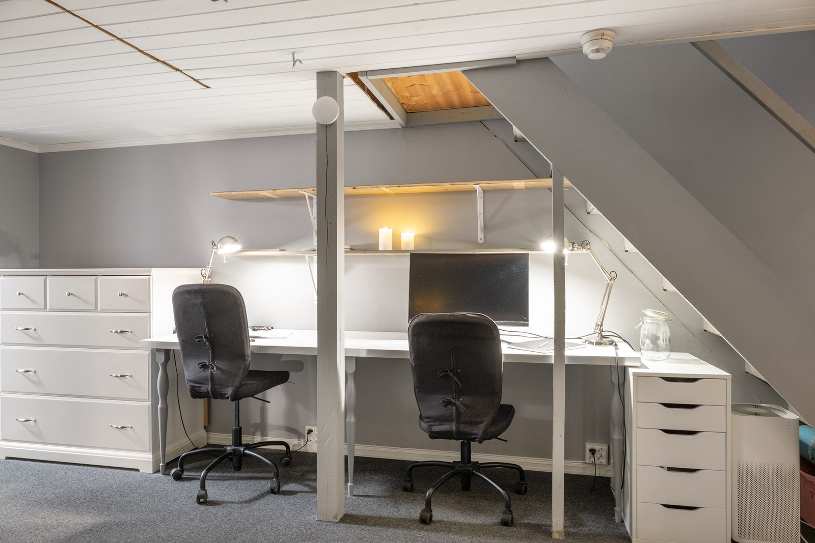 Kjellerstue - rommet er ikke omsøkt og godkjent til varig opphold i kommunen. Galleribilde