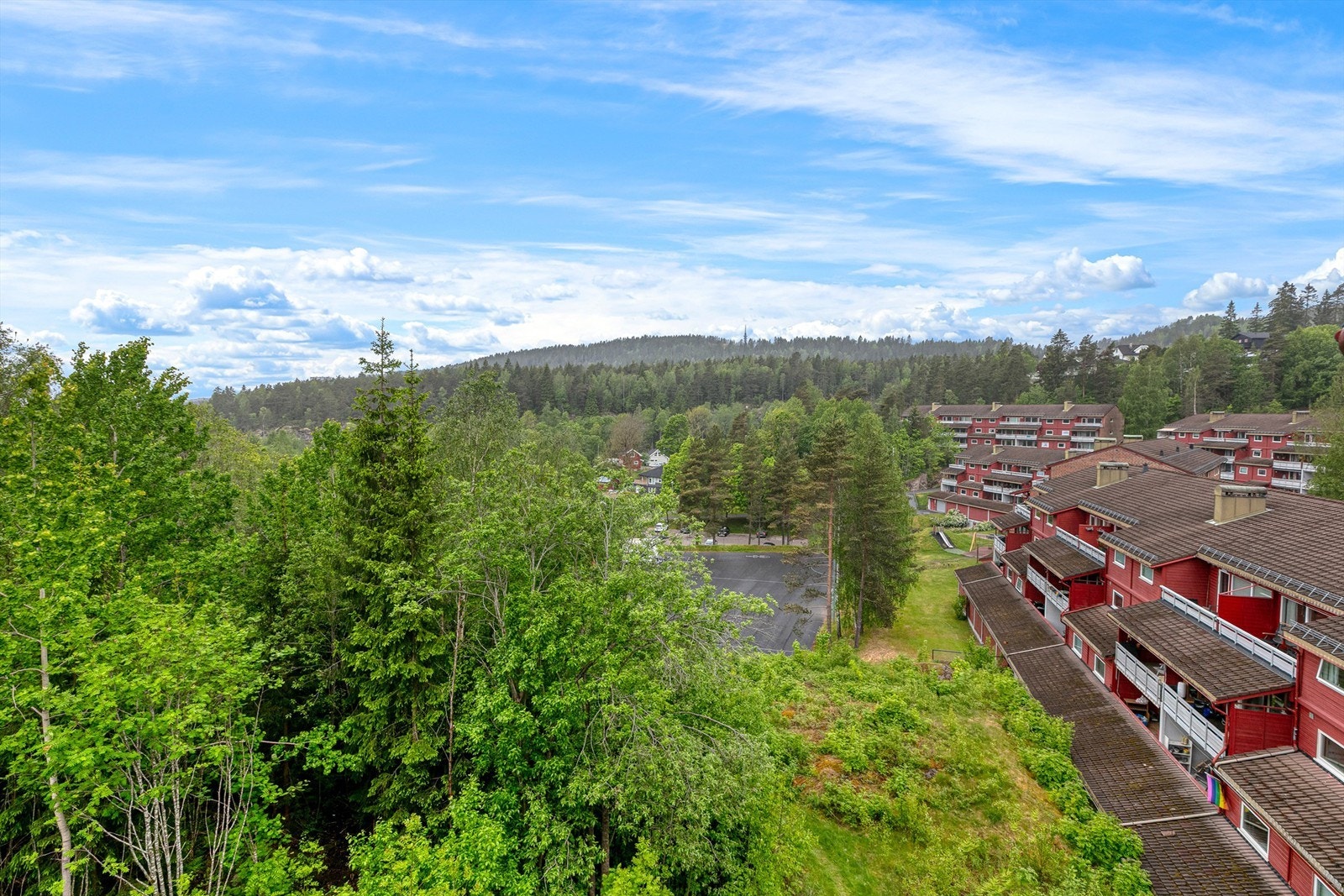 Utsikt fra balkongen Galleribilde