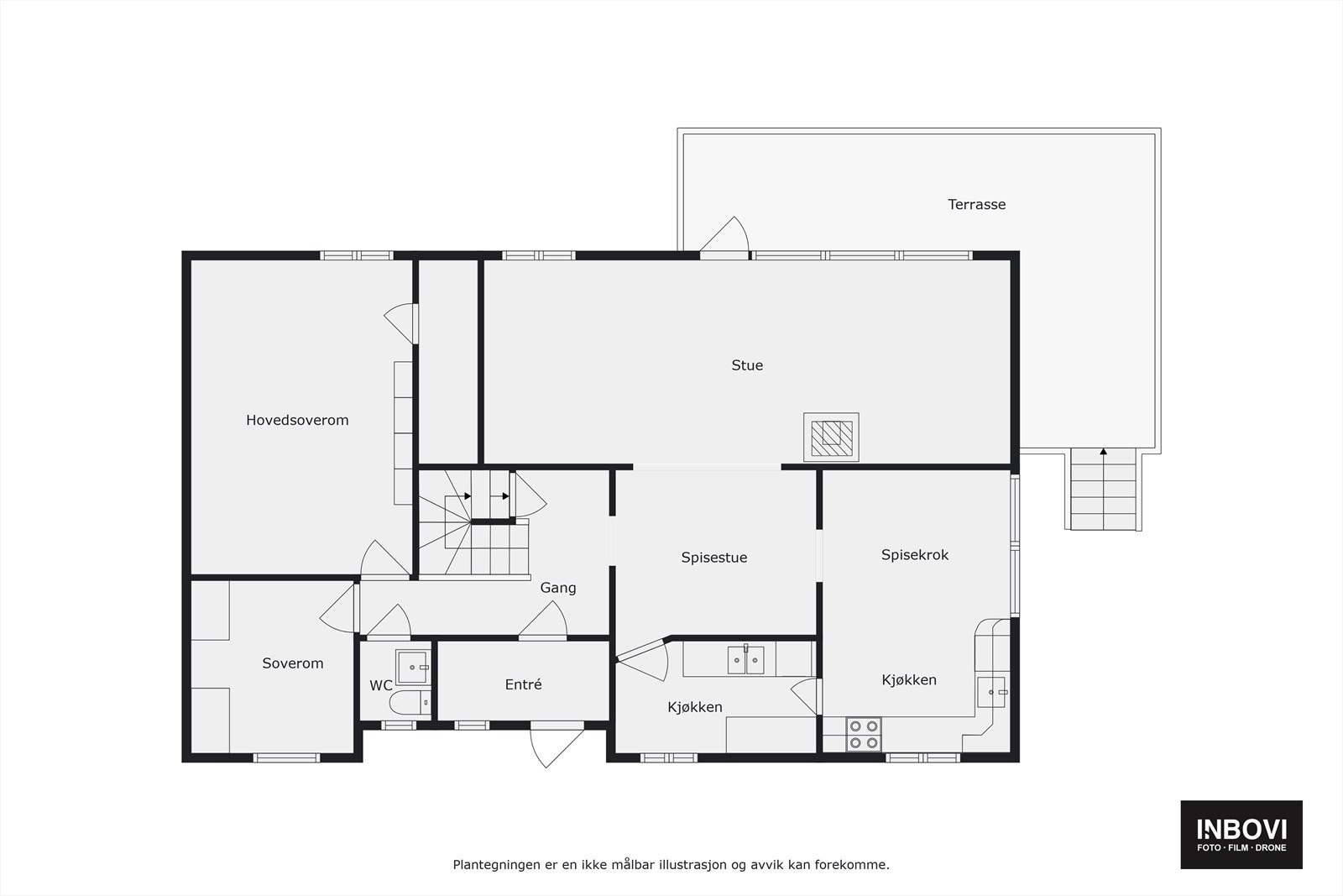 Plantegning 1. etasje Galleribilde