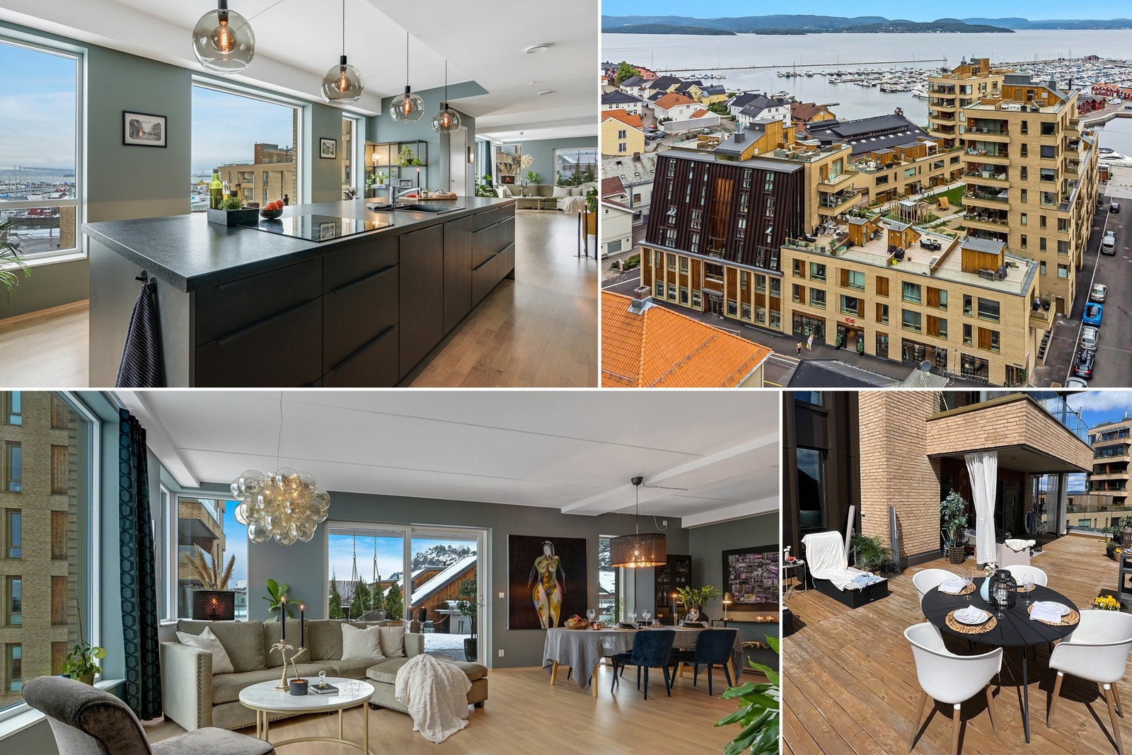 Velkommen til en moderne selveierleilighet i 4.etg. med fantastisk sjøutsikt. Foto: Kristian T. Bollæren Galleribilde