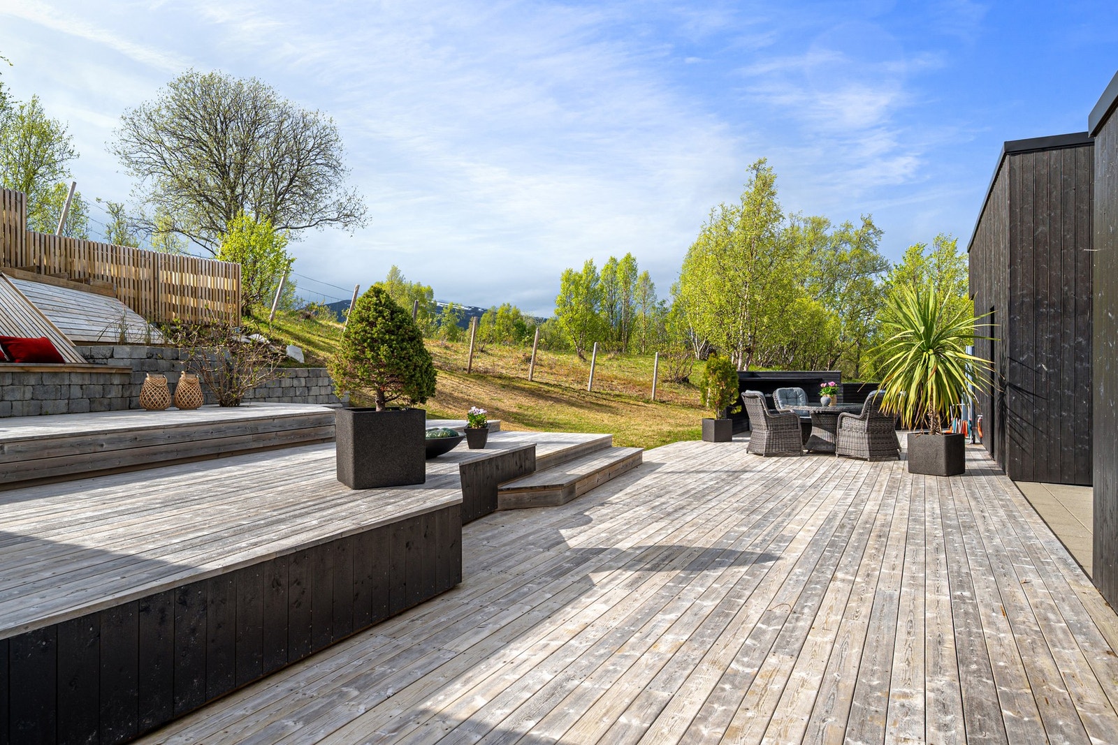 God plass til å invitere venner og bekjente på fine sommerdager Galleribilde