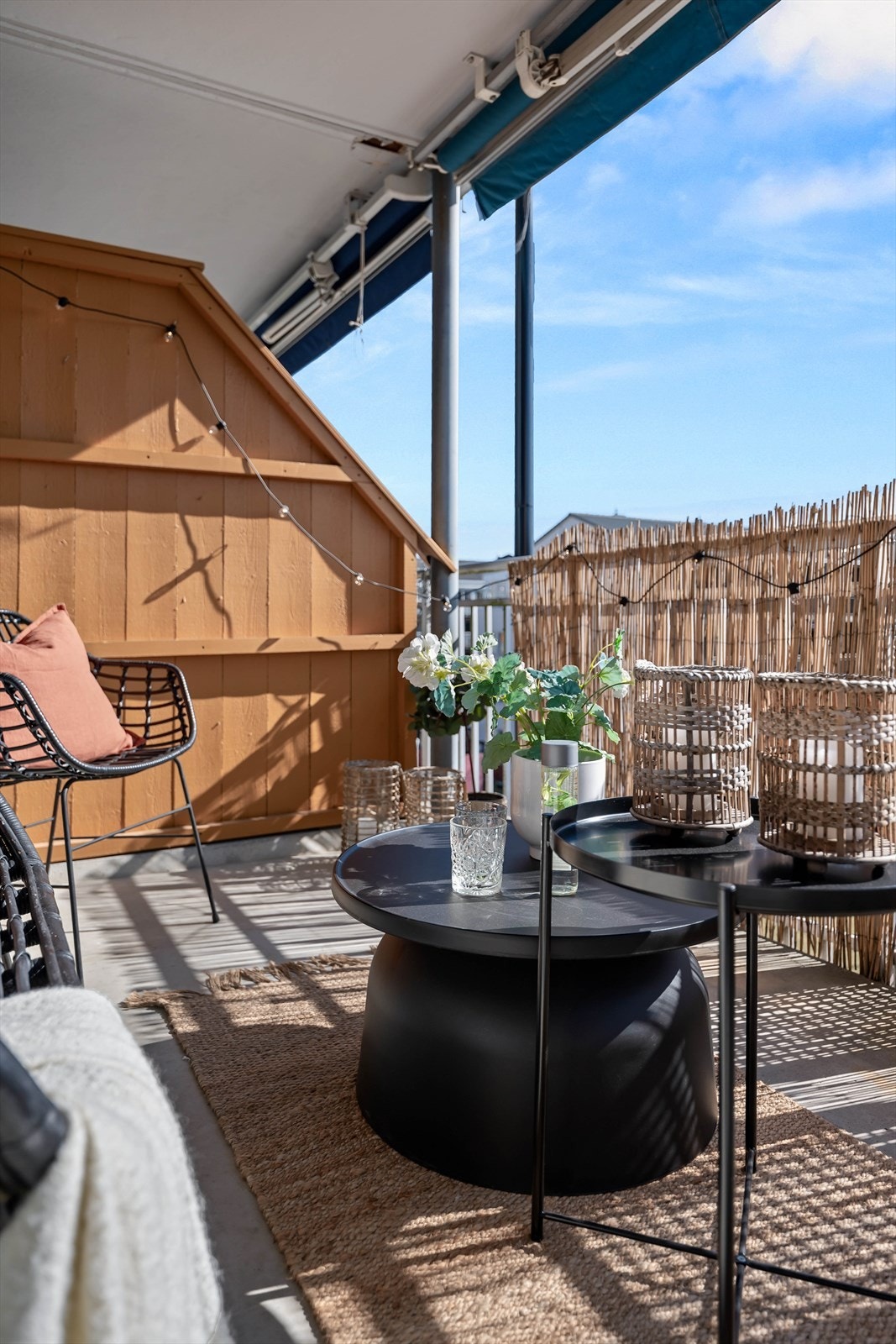 Skjermet balkong på 9.kvm. Galleribilde