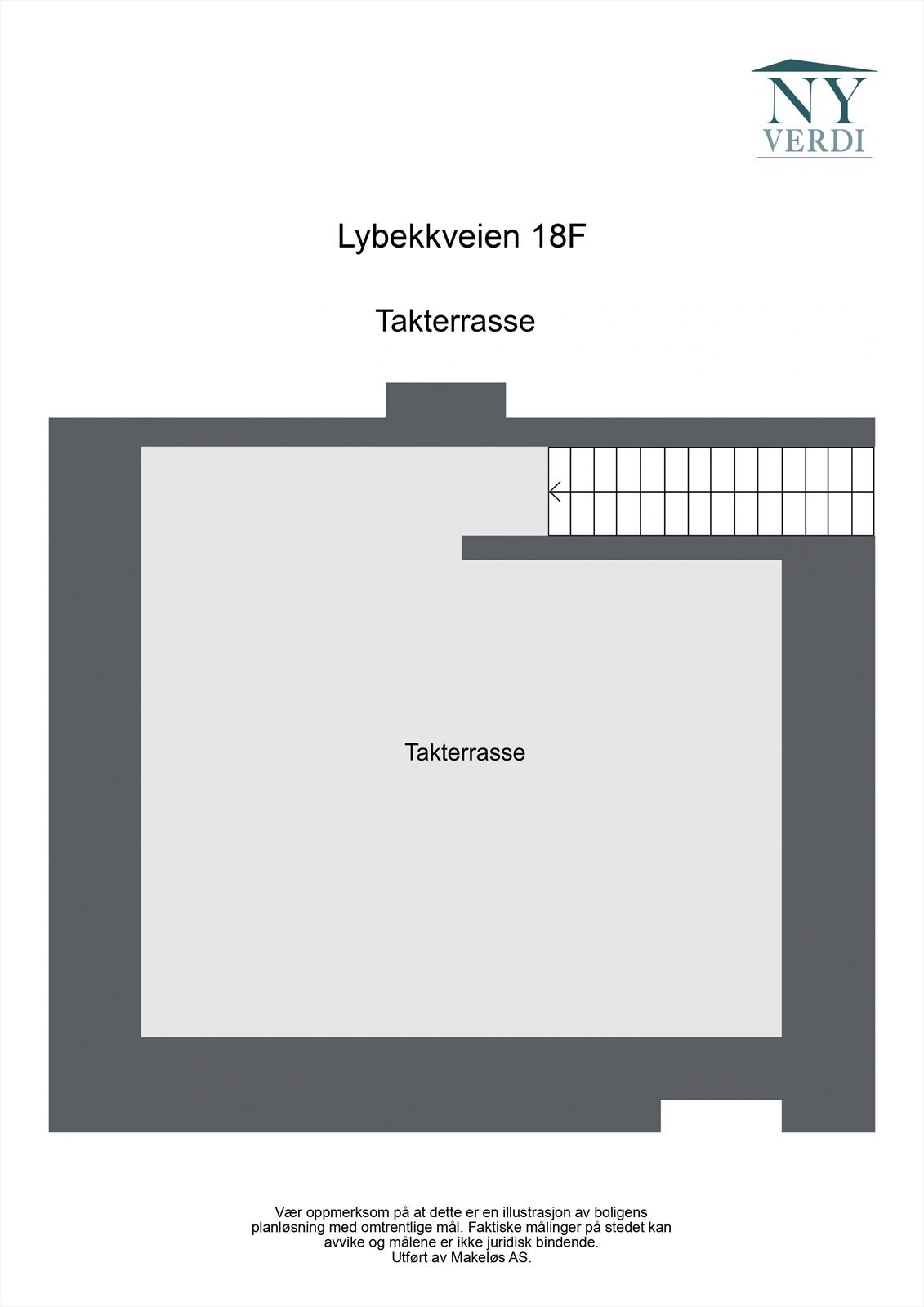 Plantegning - Takterrasse Galleribilde