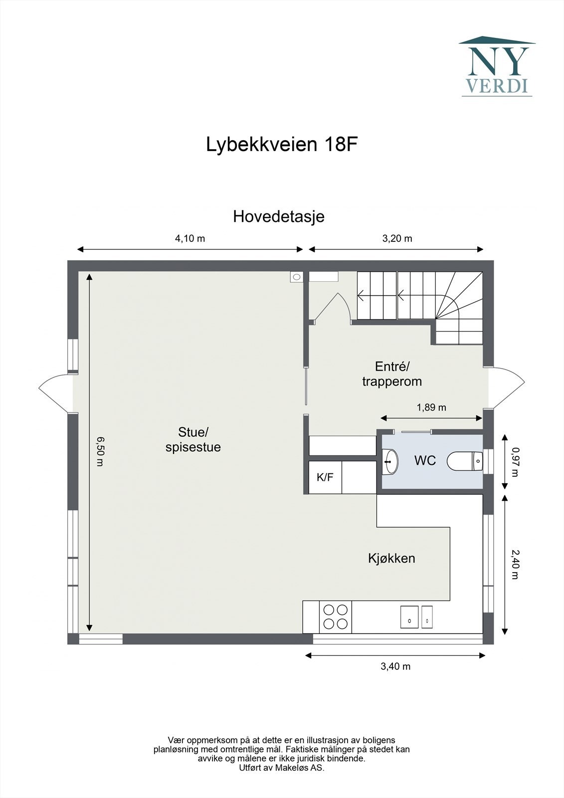 Plantegning - Hovedetasje Galleribilde