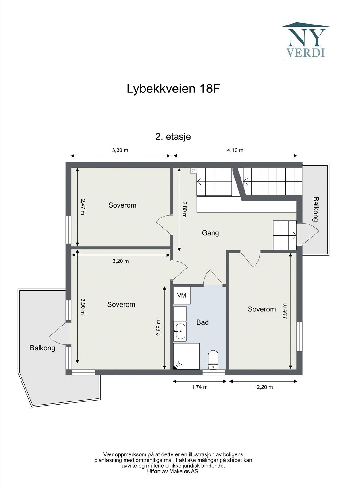 Plantegning - 2. etasje Galleribilde