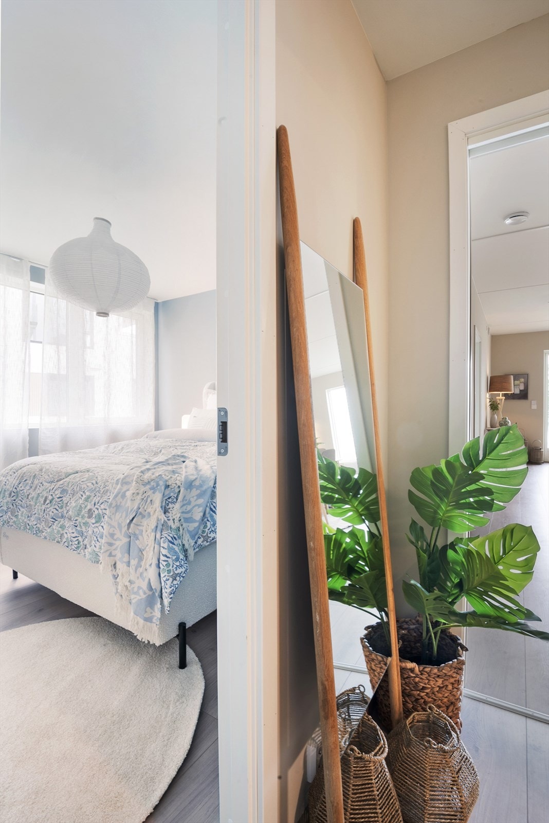 Detaljbilde med perspektiv fra gangen. Galleribilde