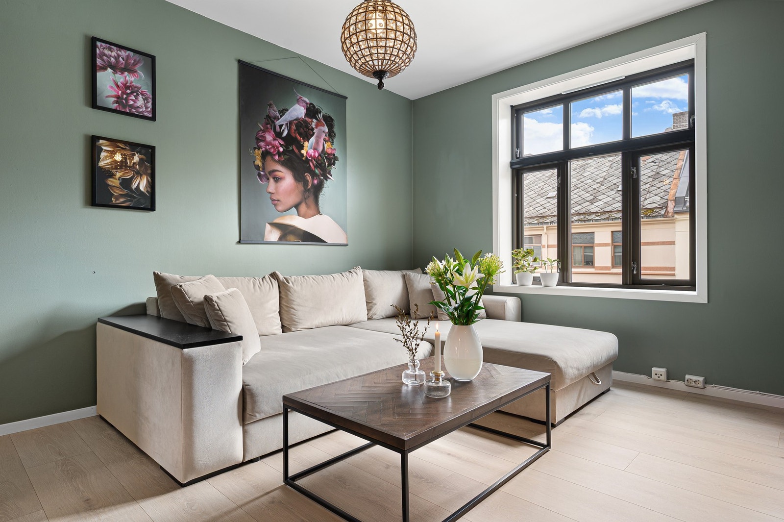 God plass til stor sofagruppe. Her kan man få kombinert stil og komfort. Galleribilde