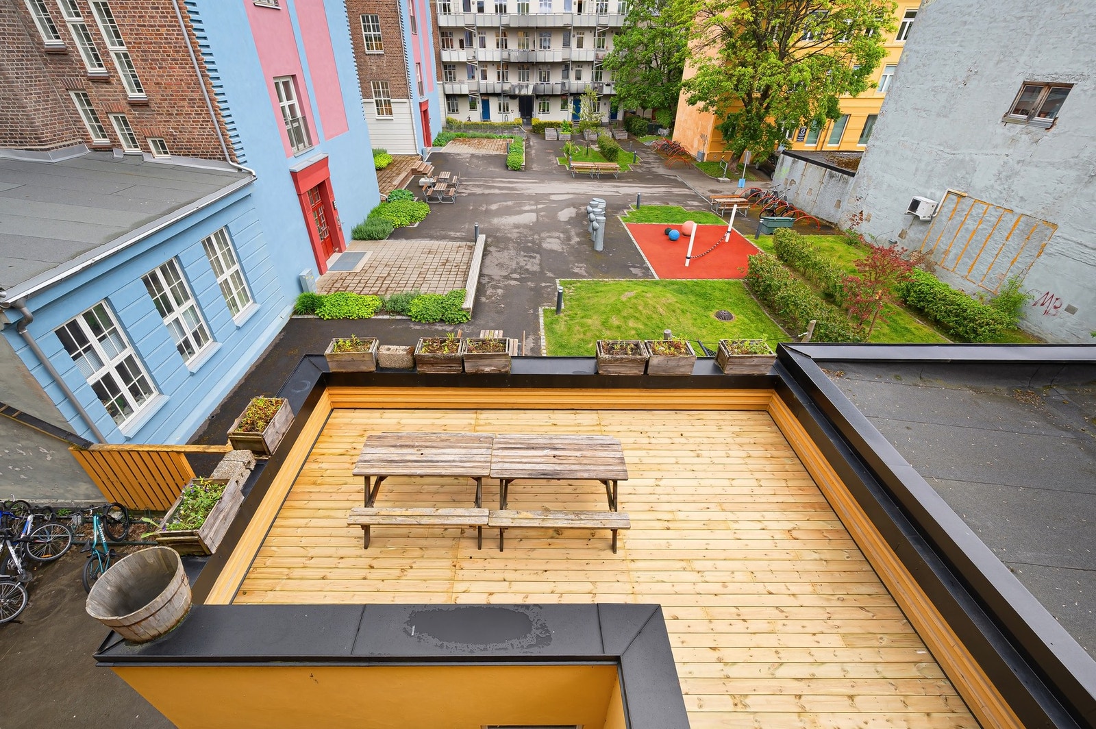 Felles takterrasse - perfekt for solrike dager. Galleribilde