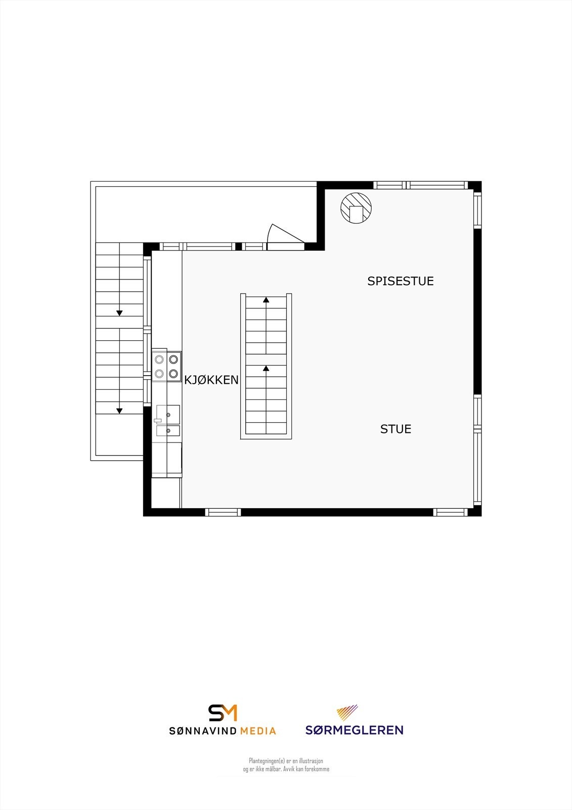Plantegning 2. etasje Galleribilde