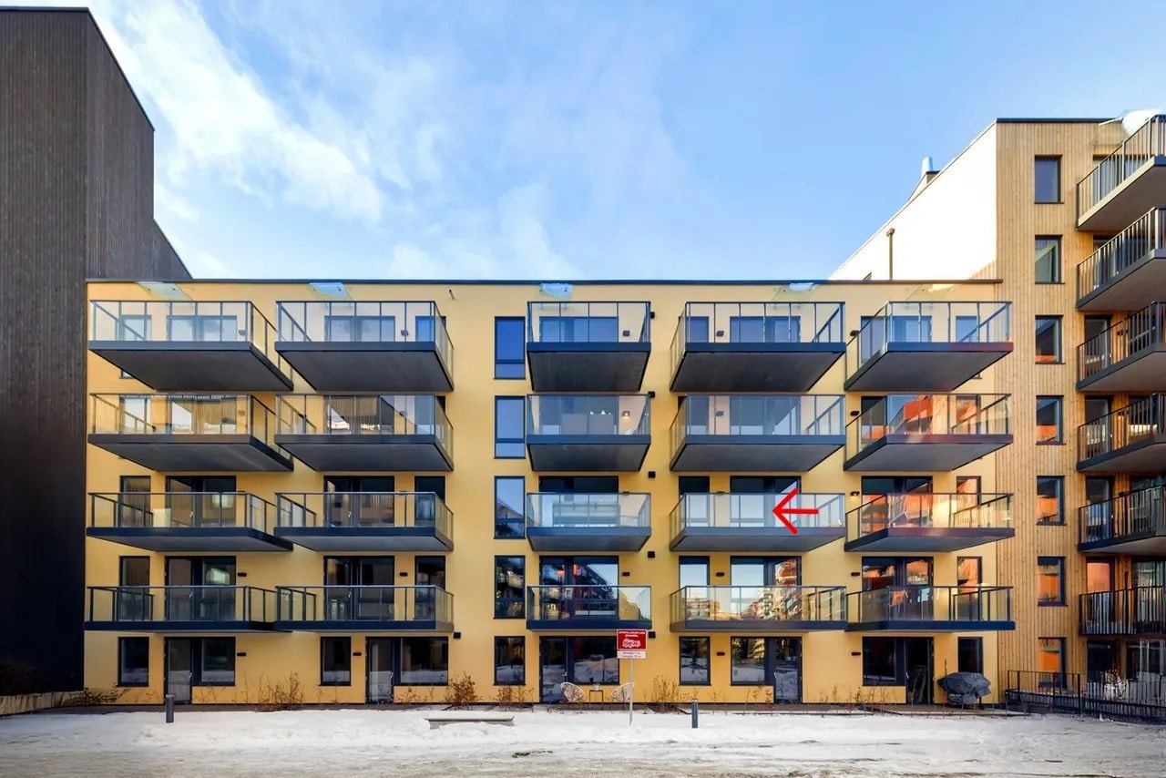 Fasade mot fellesområdet (øst) Galleribilde