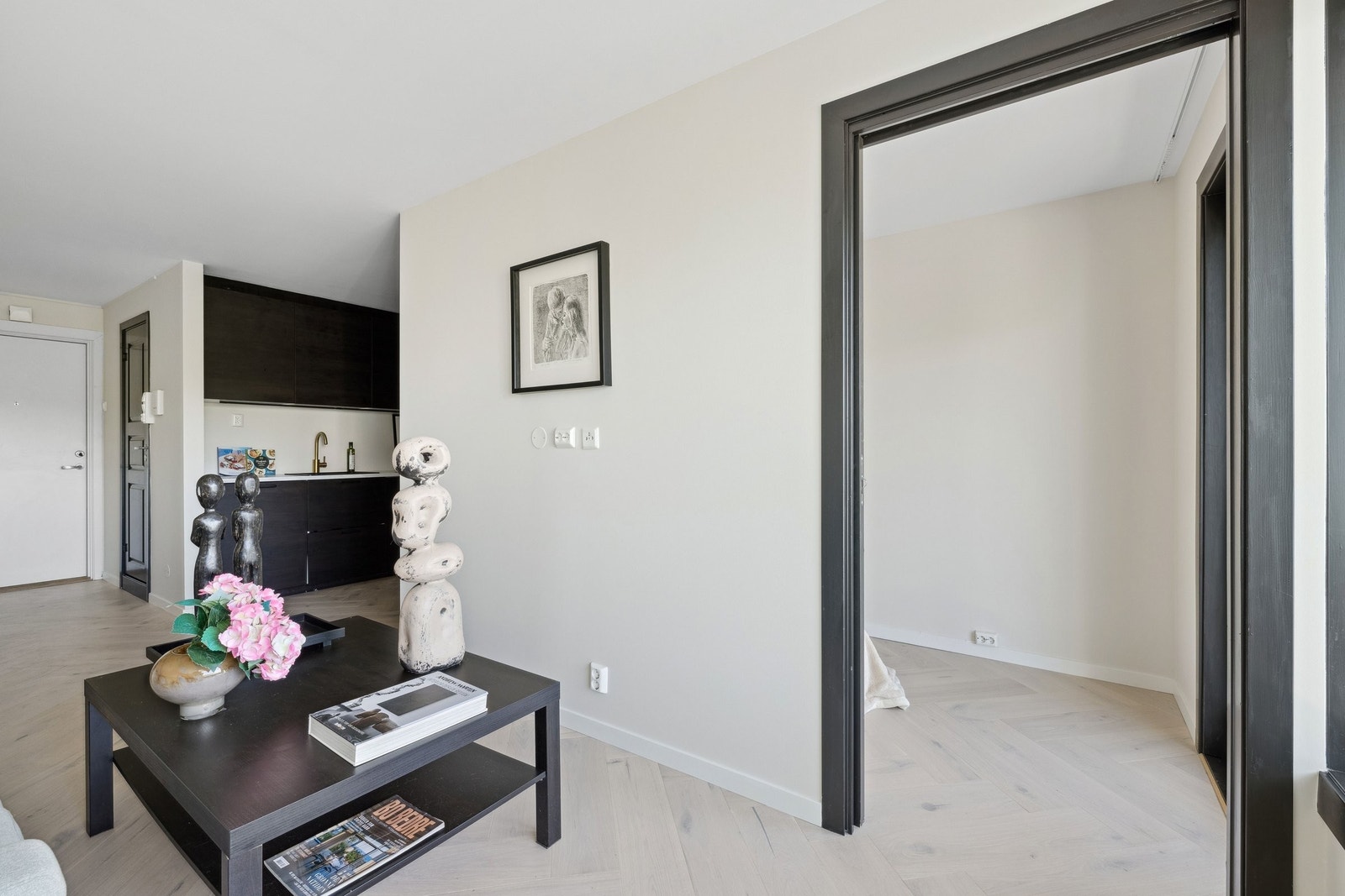 Stue mot soverom Galleribilde