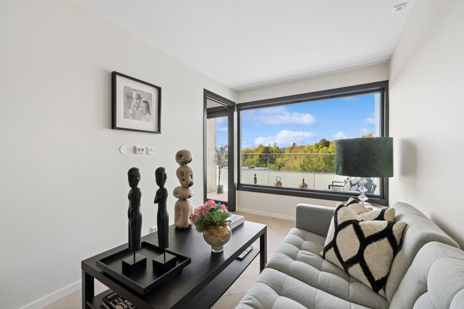 Stue mot terrasse Galleribilde