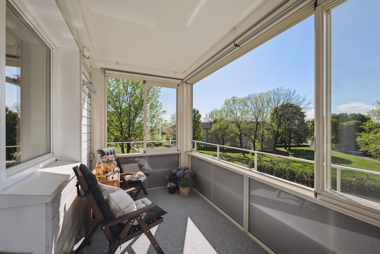 Her kan man nyte solrike sommerdager i godt selskap. Galleribilde