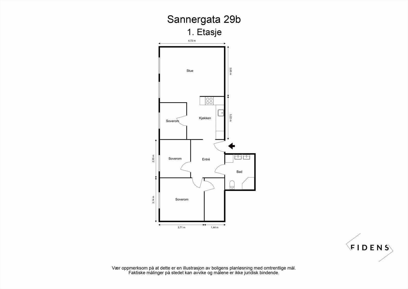 Plantegning. Avvik kan forekomme Galleribilde