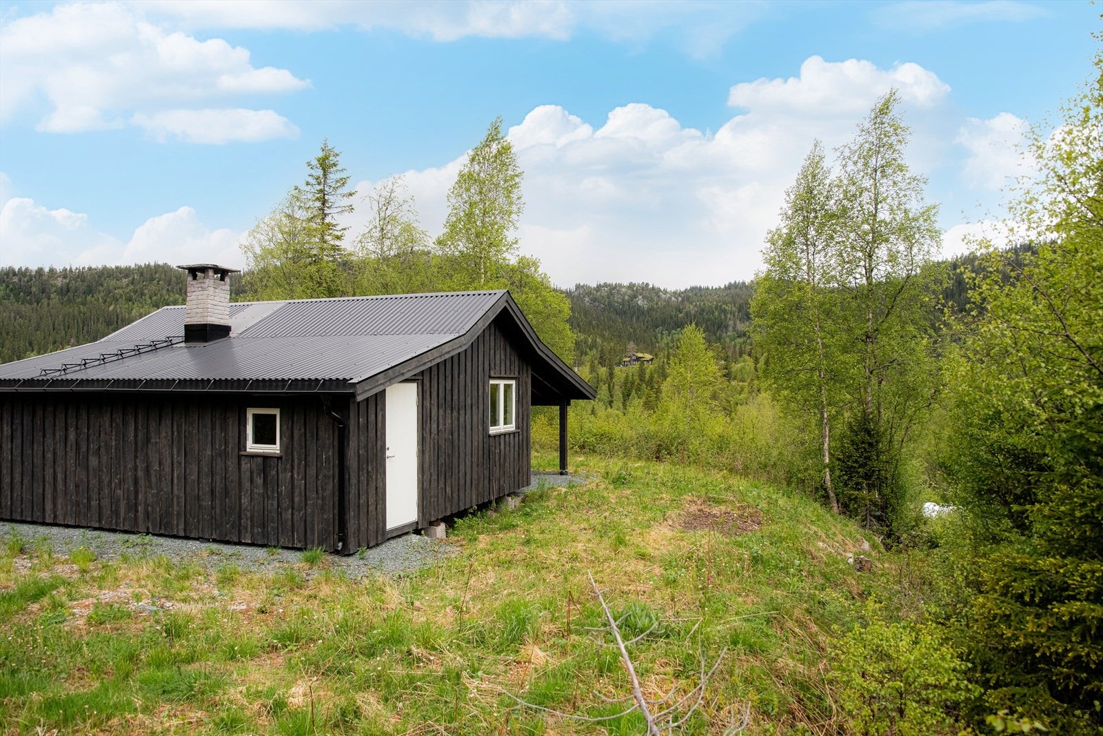 Velholdt og oppgradert hytte med stor og solrik tomt, beliggende i vakkert nasjonalromantisk kulturlandskap. Galleribilde
