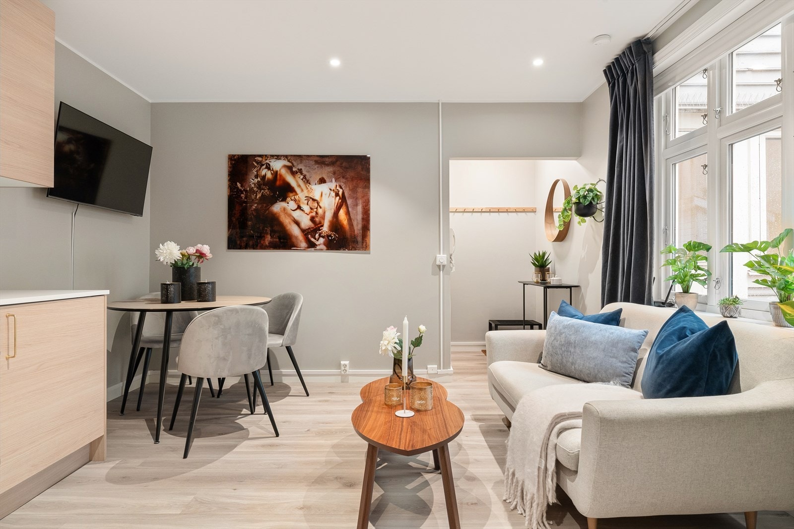 Denne leiligheten har en svært effektiv planløsning som gir maksimal utnyttelse av arealet Galleribilde