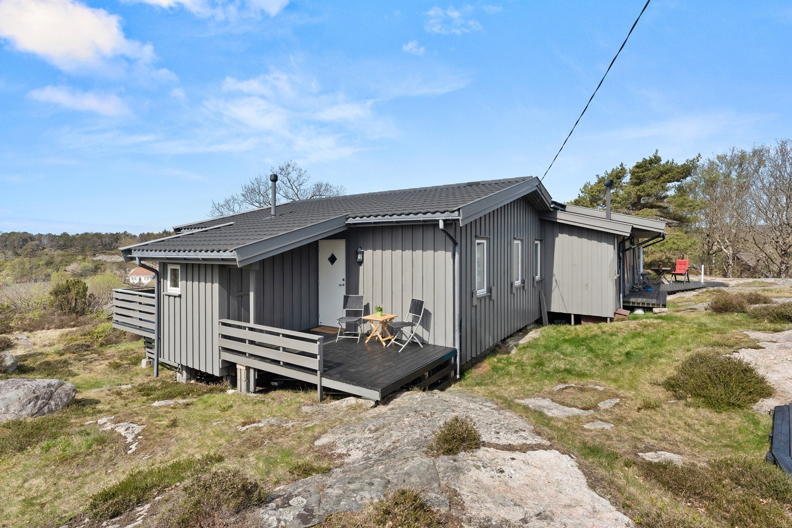 Terrasse øst, påbygd del. Galleribilde