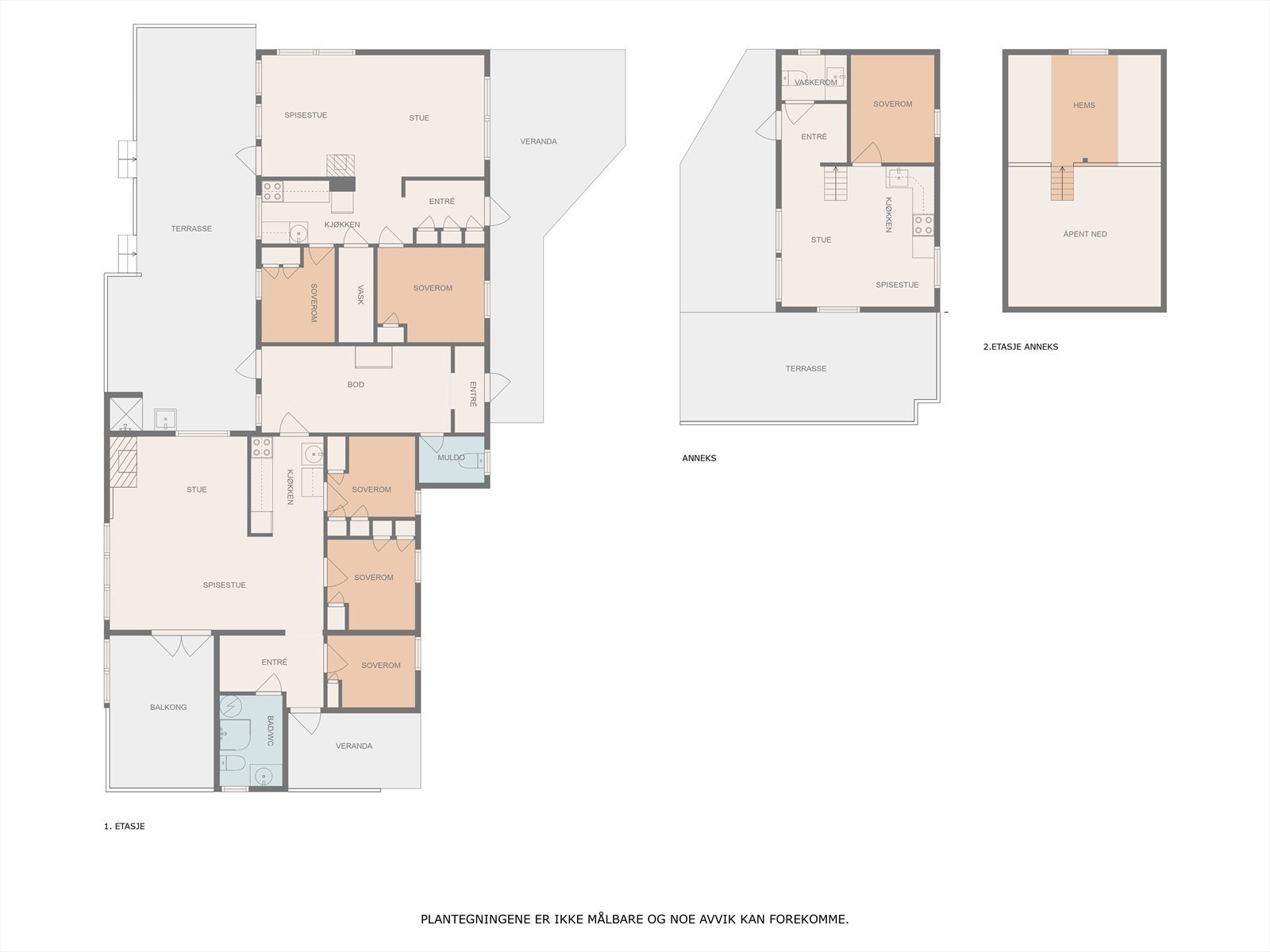 Plantegning alle etasjer Galleribilde