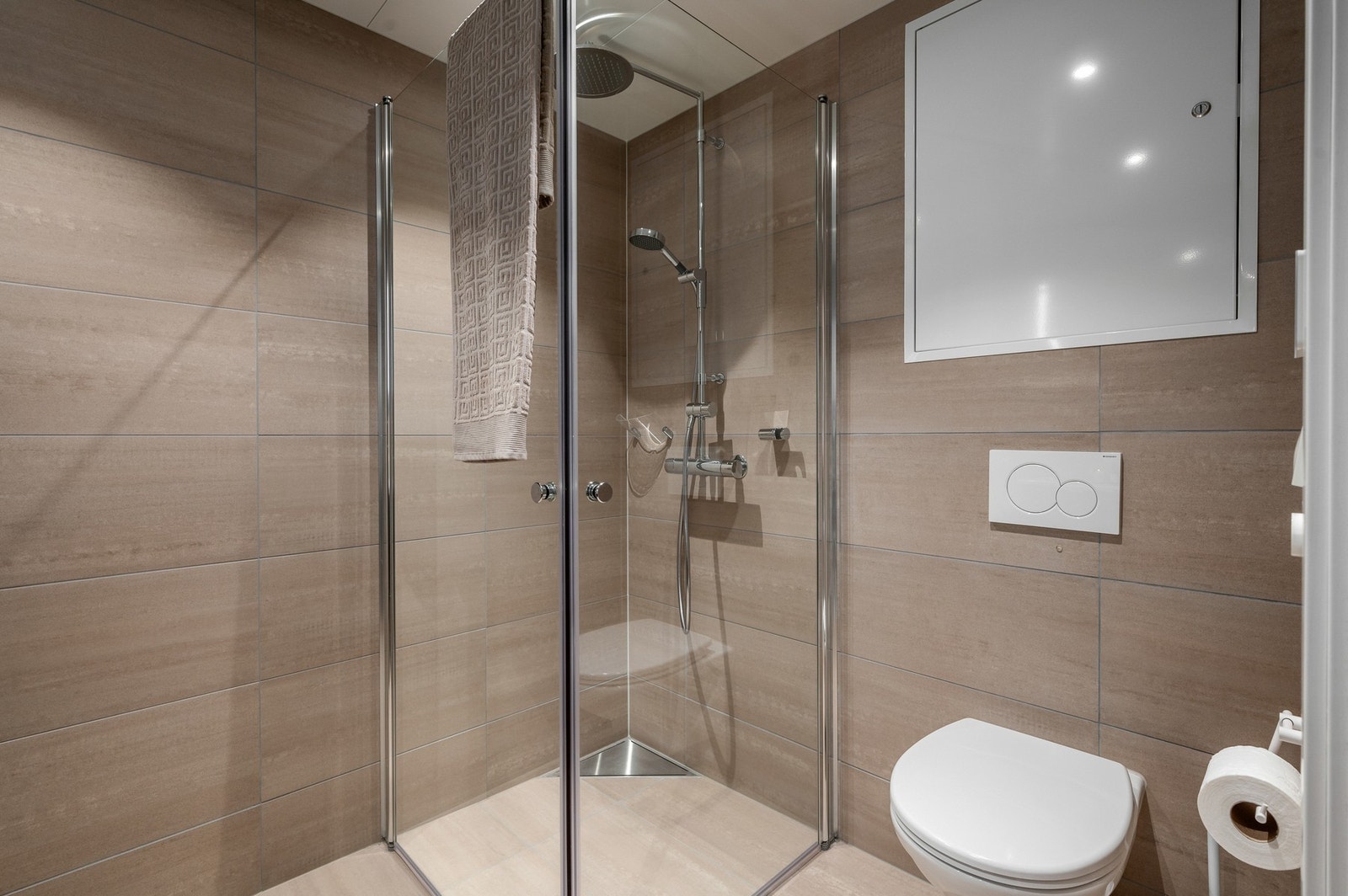 Badene er praktiske både mht innredning og størrelse. Galleribilde