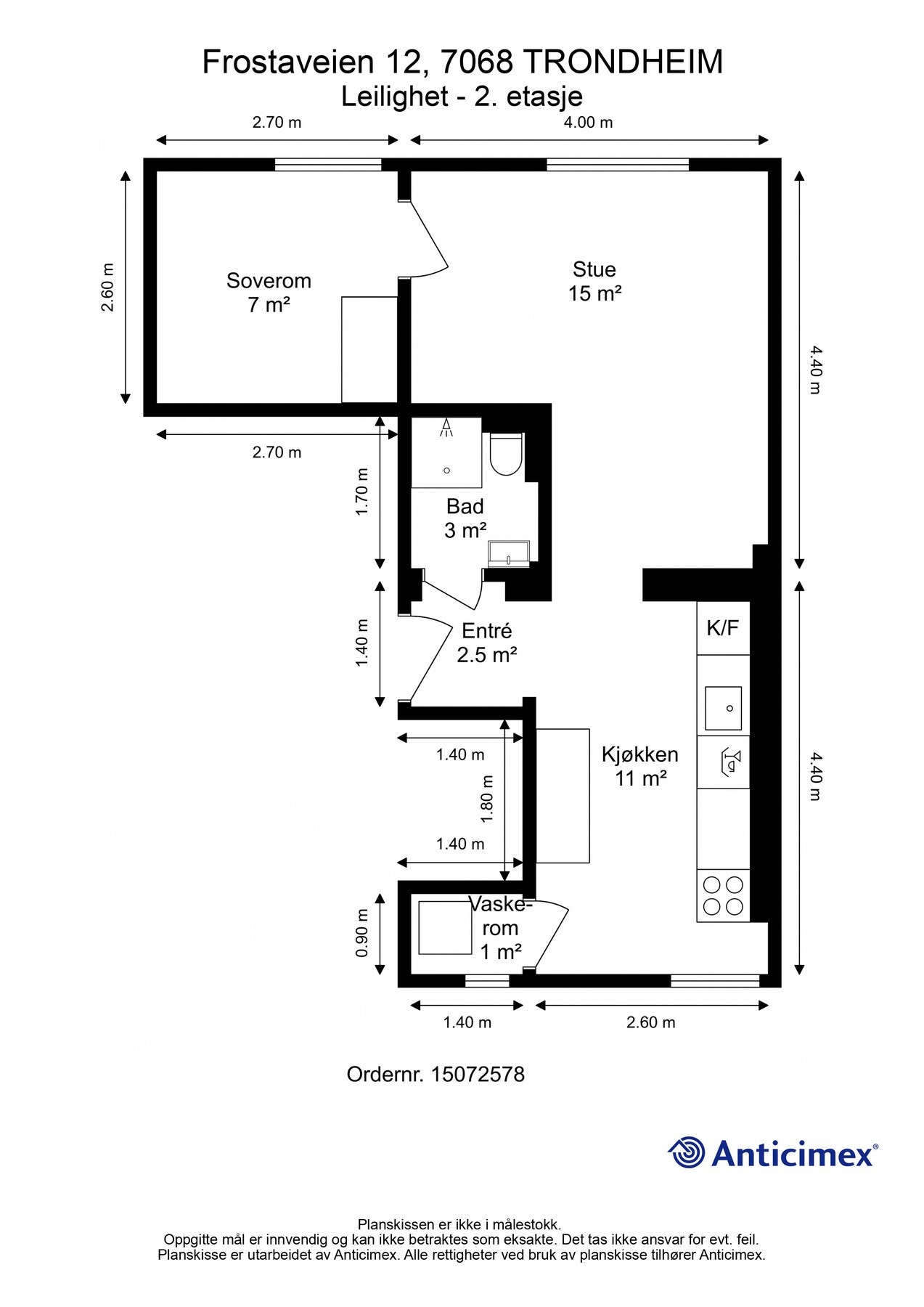 Plantegning - leilighet Galleribilde