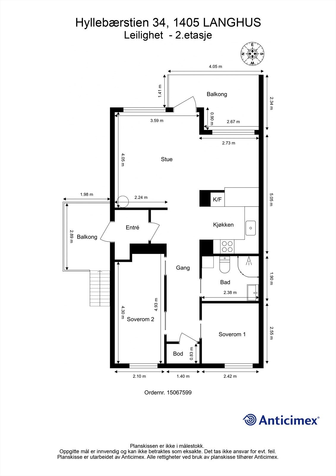 Plantegning - 2.etasje Galleribilde