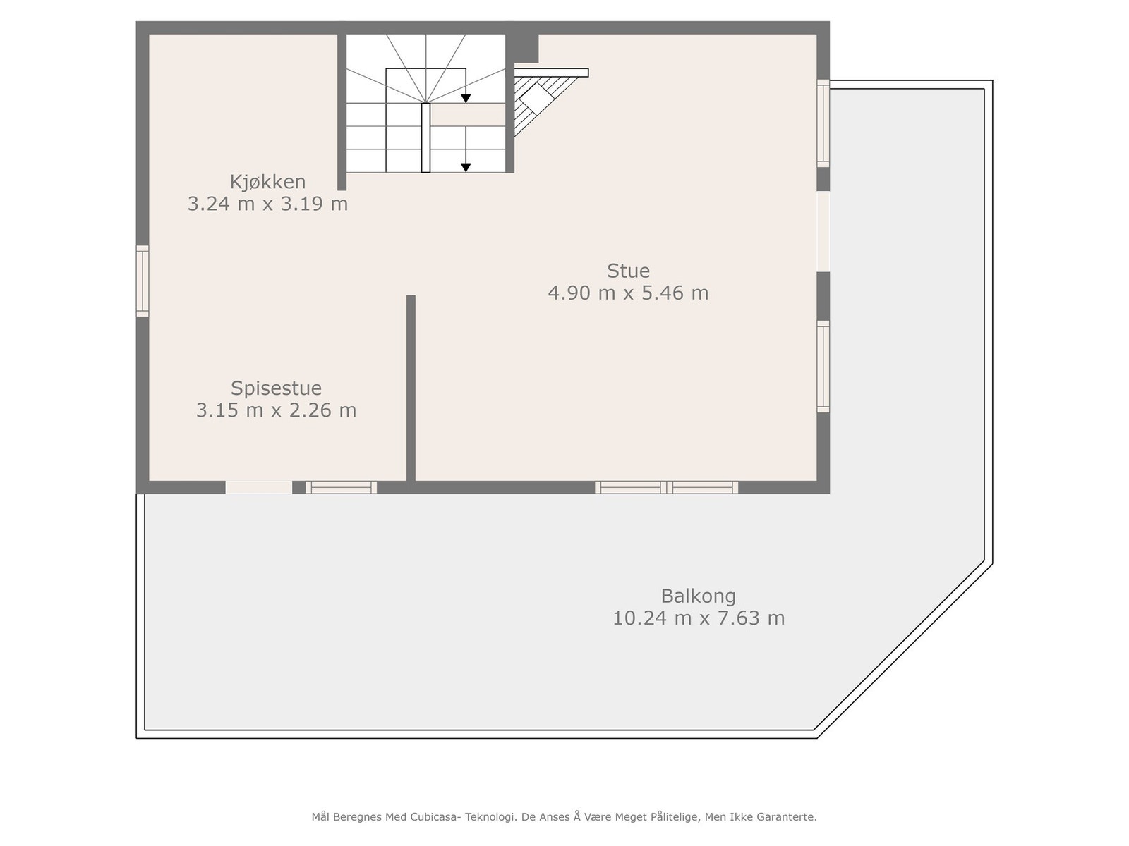 Plantegning 1. etasje Galleribilde